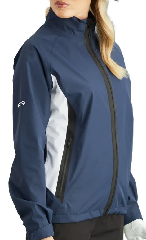 Ping Stevie waterproof dámská bunda, modro/bílá