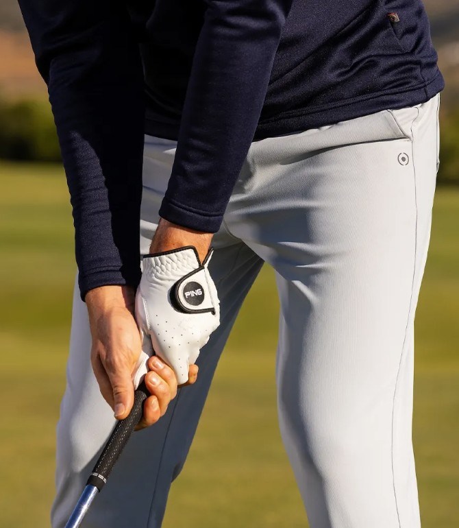Ping Tour Tapered Fit pánské kalhoty, šedé