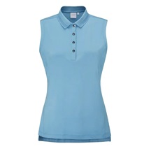 Ping Solene sleeveless dámské polo bez rukávů, laguna