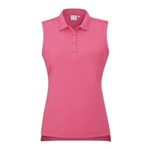Ping Solene sleeveless dámské polo bez rukávů, růžové