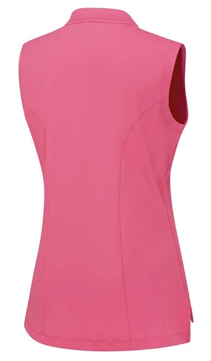 Ping Solene sleeveless dámské polo bez rukávů, růžové
