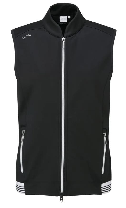 PING Dot Fleece dámská vesta, černá