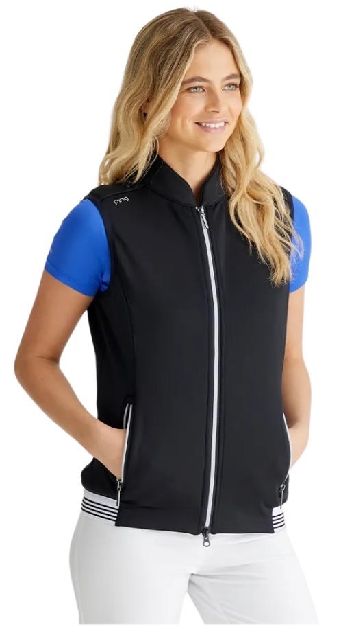 PING Dot Fleece dámská vesta, černá