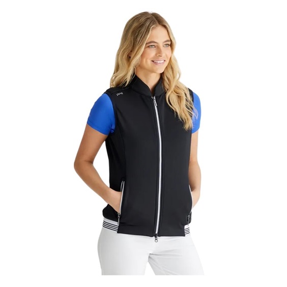 PING Dot Fleece dámská vesta, černá