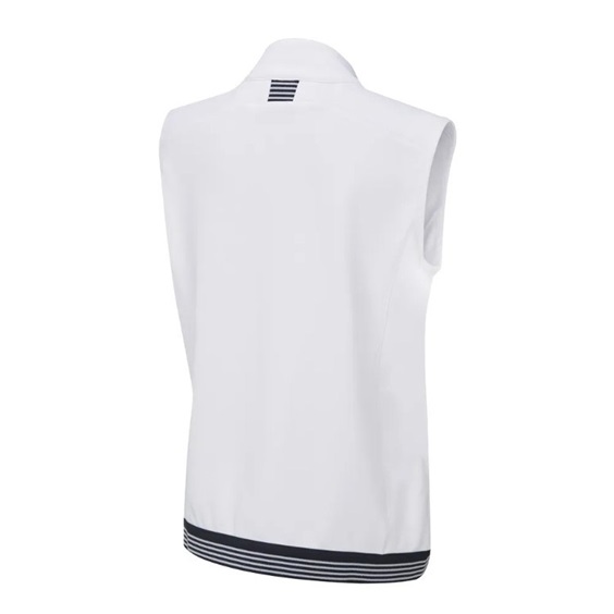 PING Dot Fleece dámská vesta, bílá/tmavě modrá