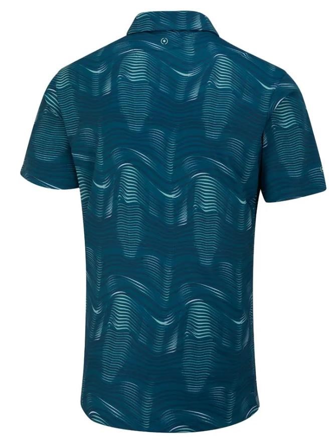 Ping Optic Groove pánské polo, forest multi