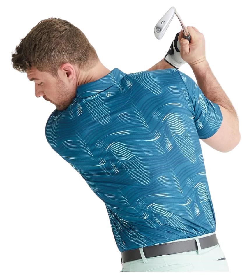 Ping Optic Groove pánské polo, forest multi