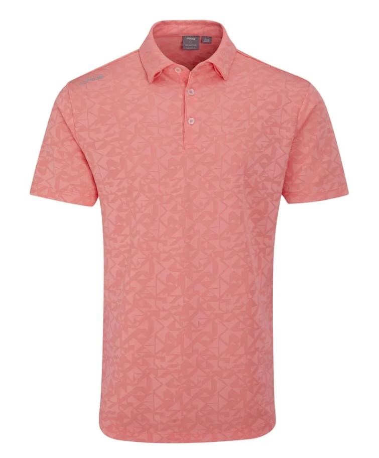 PING Geo Camo pánské polo, desert flower