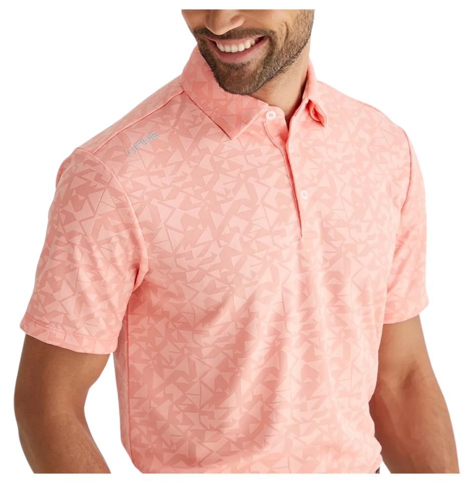 PING Geo Camo pánské polo, desert flower