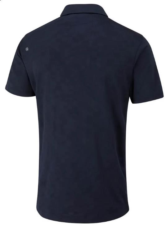 Ping Kenan Textured pánské polo, tmavě modré