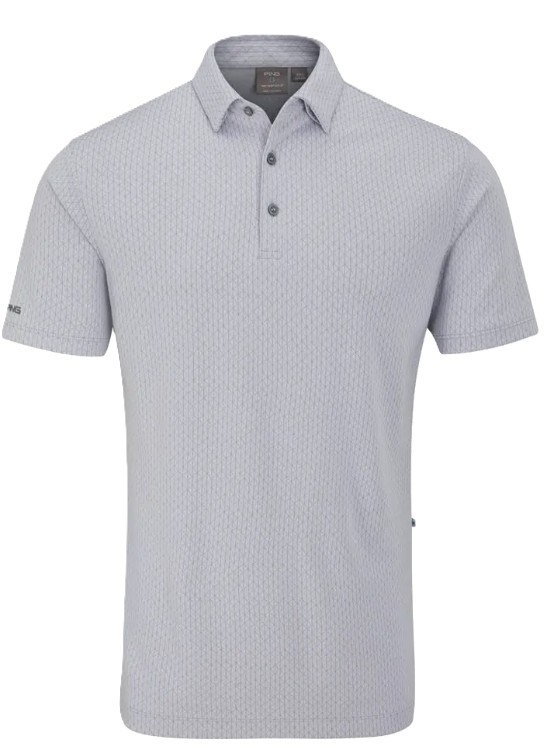 Ping Hershel męskie polo, silver multi