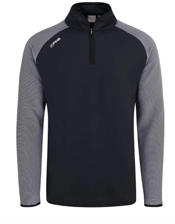 Ping Strio Performance Midlayer pánská mikina, černo/bílá