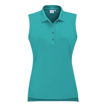 Ping Solene sleeveless dámské polo bez rukávů, tyrkysové