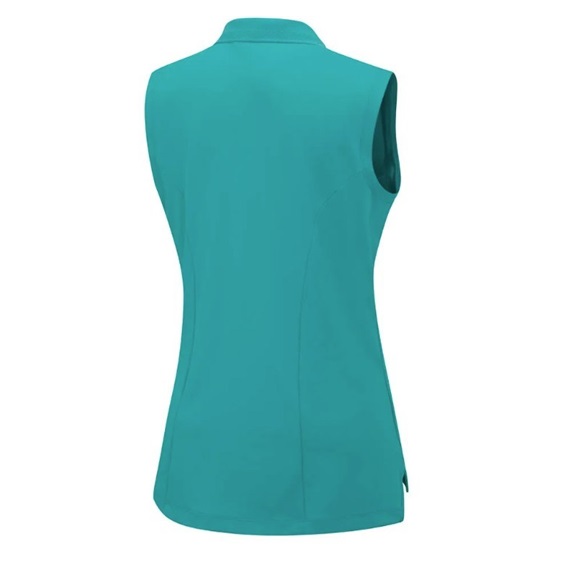 Ping Solene sleeveless dámské polo bez rukávů, tyrkysové