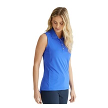 Ping Solene sleeveless dámské polo bez rukávů, tmavě modré