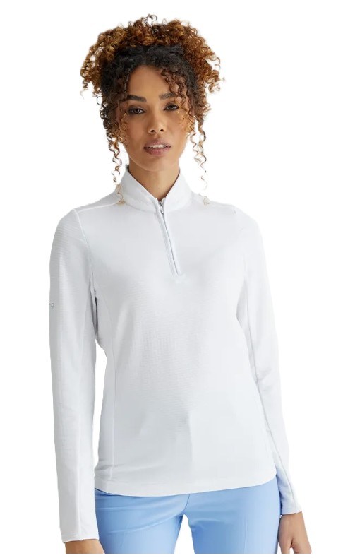 Ping Abigale Performance Fleece dámská mikina, bílá