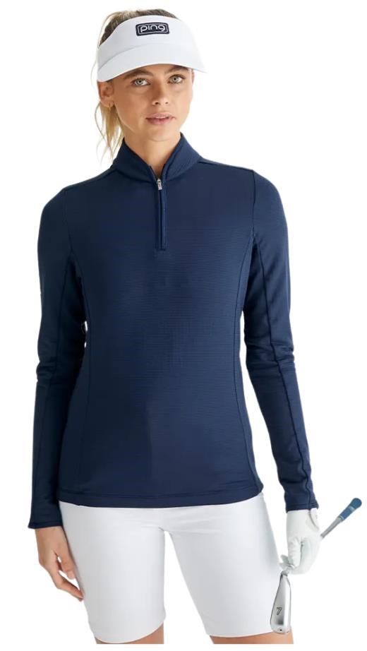 Ping Abigale Performance Fleece dámská mikina, modrá