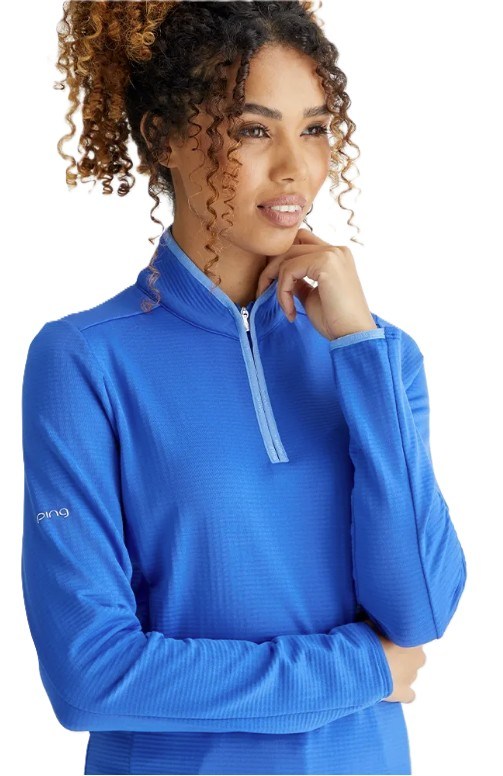 Ping Abigale Performance Fleece dámská mikina, modrá
