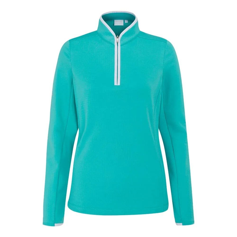 Ping Abigale Performance Fleece dámská mikina, tyrkysová