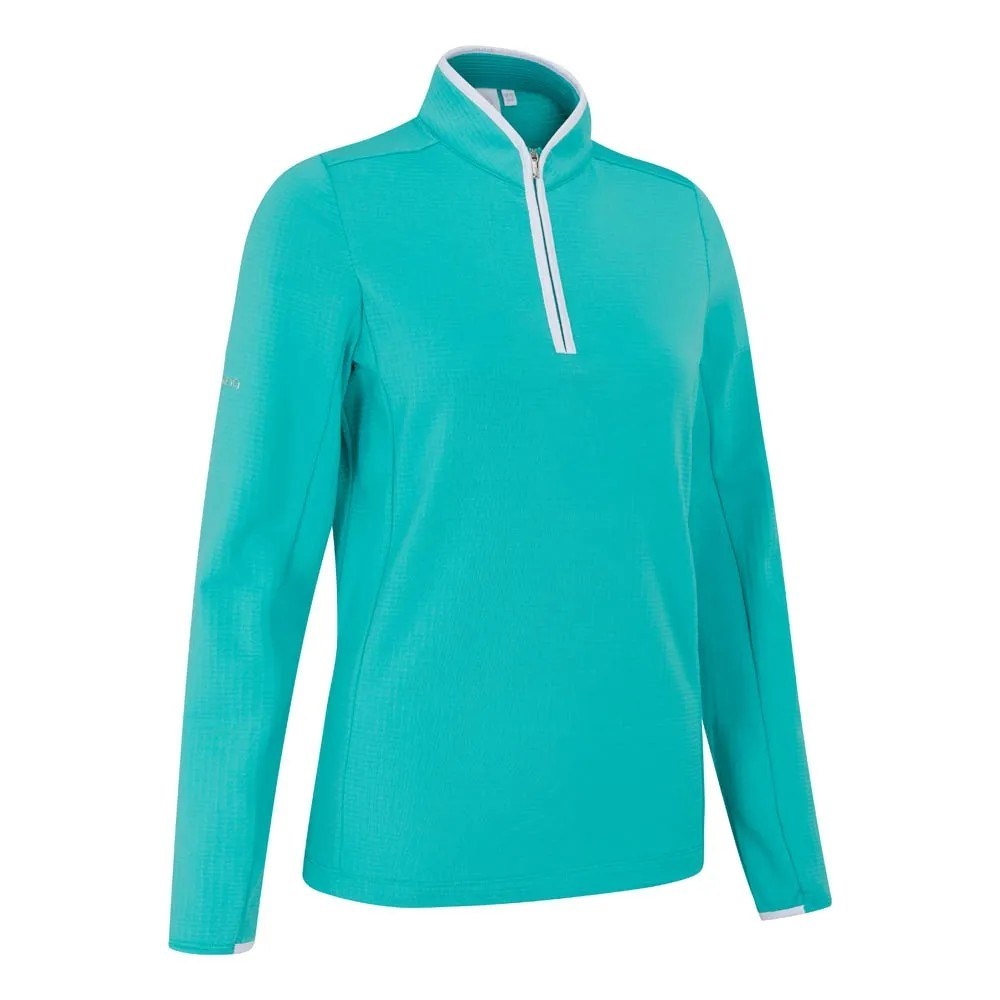 Ping Abigale Performance Fleece dámská mikina, tyrkysová