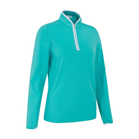 Ping Abigale Performance Fleece dámská mikina, tyrkysová