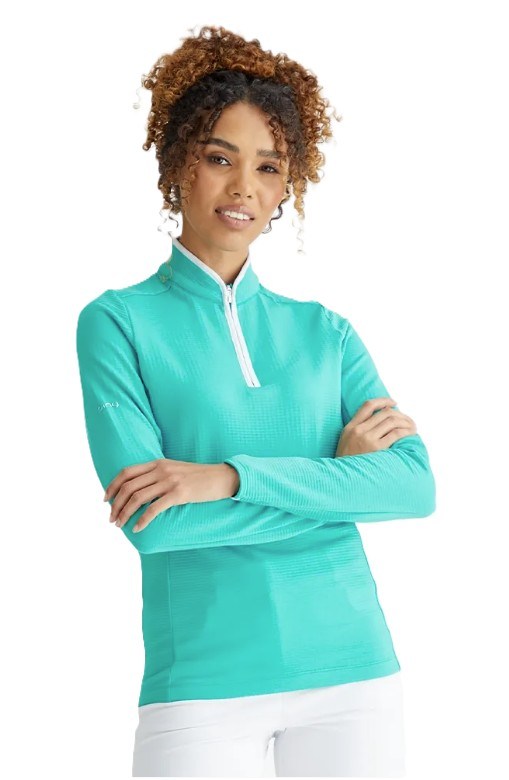 Ping Abigale Performance Fleece dámská mikina, tyrkysová