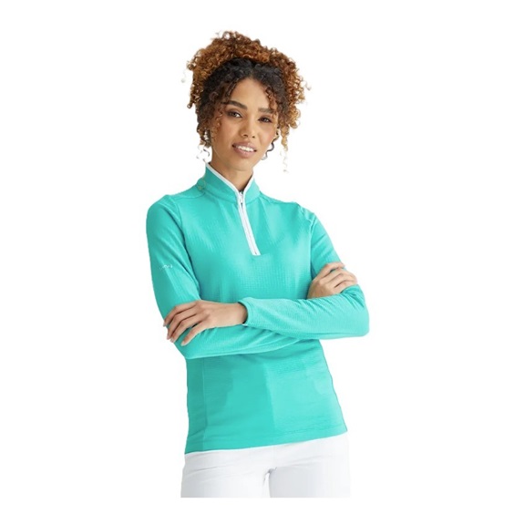 Ping Abigale Performance Fleece dámská mikina, tyrkysová