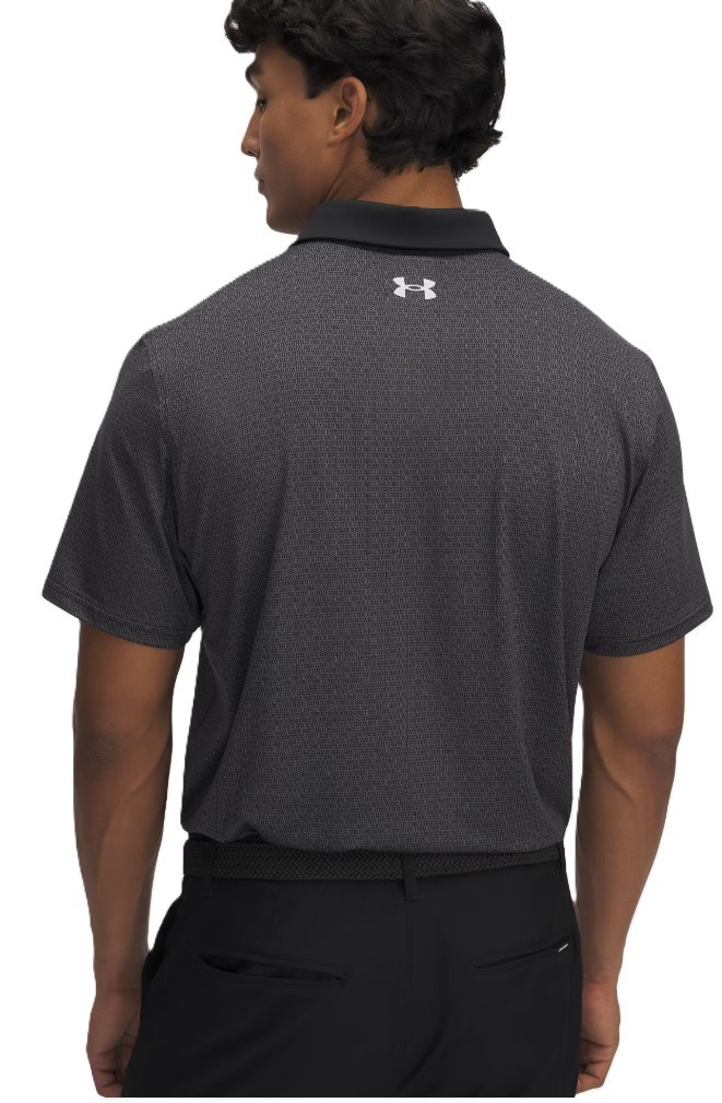 Under Armour T2G Printed pánské polo, černo/šedé