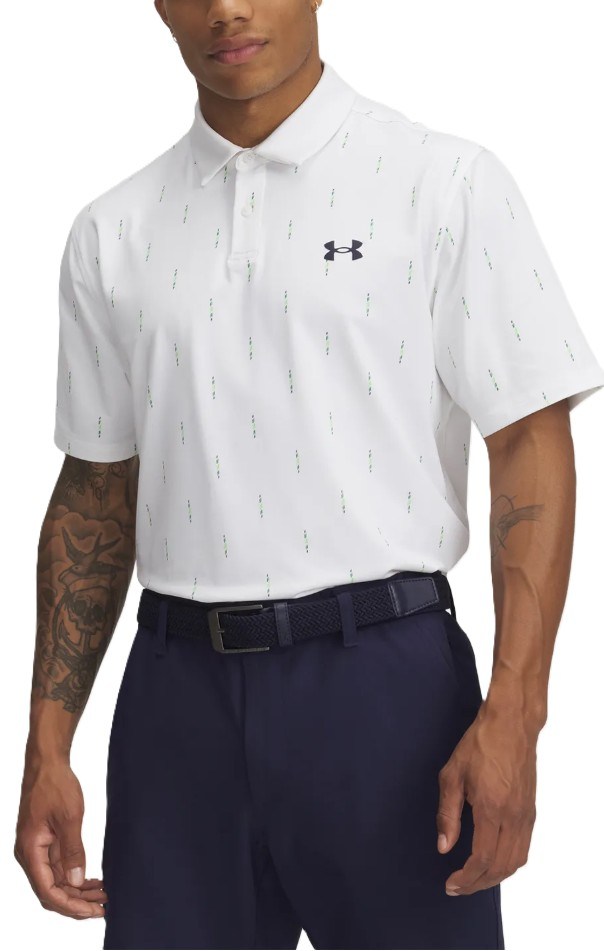 Under Armour T2G Printed pánské polo, bílé