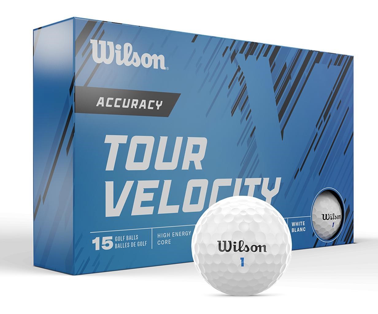 Wilson Tour Velocity Accuracy golfové míčky, 15ks