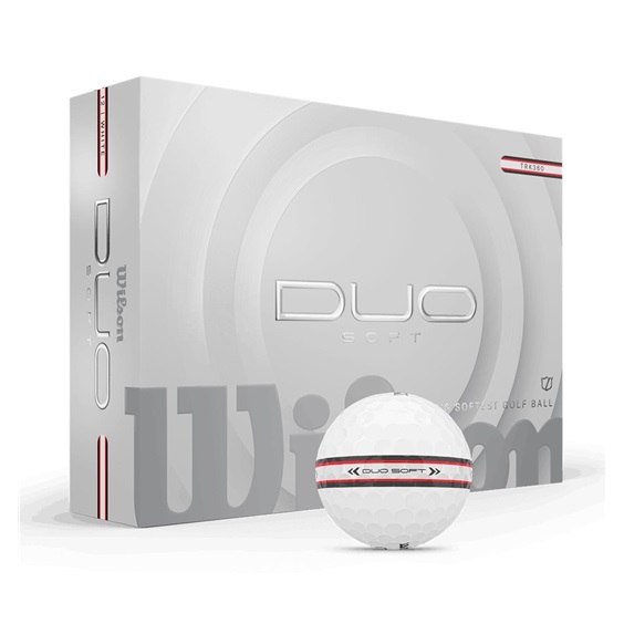 Wilson Duo Soft TRK360 golfové míčky, bílo/červené