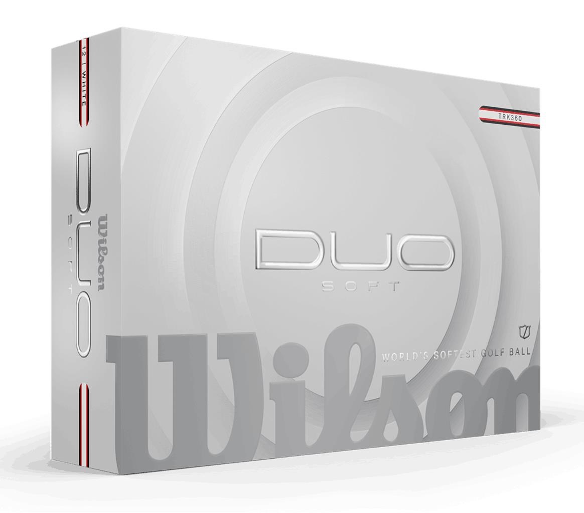 Wilson Duo Soft TRK360 golfové míčky, bílo/červené