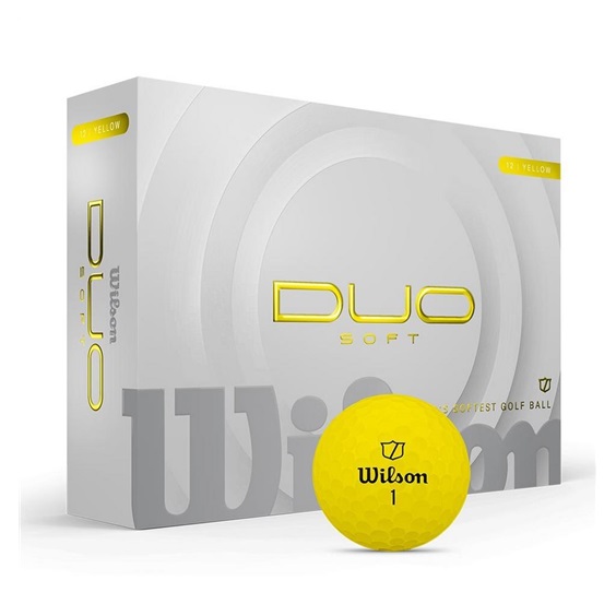 Wilson Duo Soft golfové míčky, žluté
