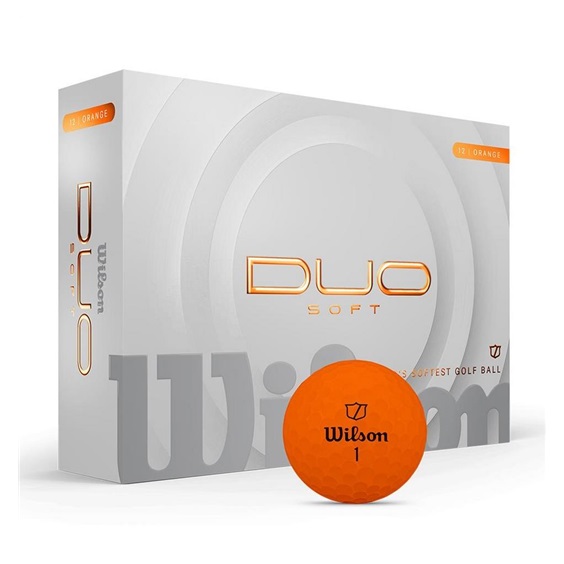 Wilson Duo Soft golfové míčky, oranžové