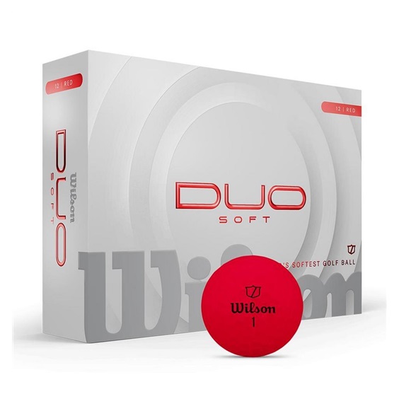 Wilson Duo Soft golfové míčky, červené