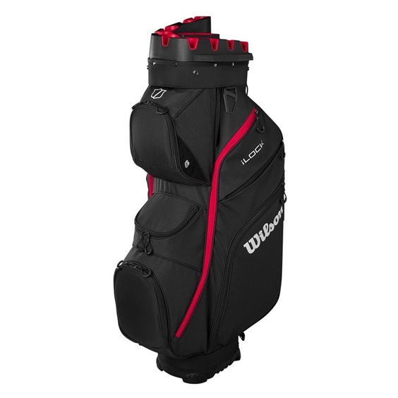 Wilson iLock cart bag, černo/červený