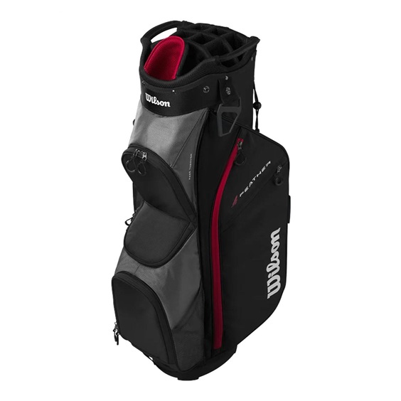 Wilson Feather cart bag, černo/šedo/červený