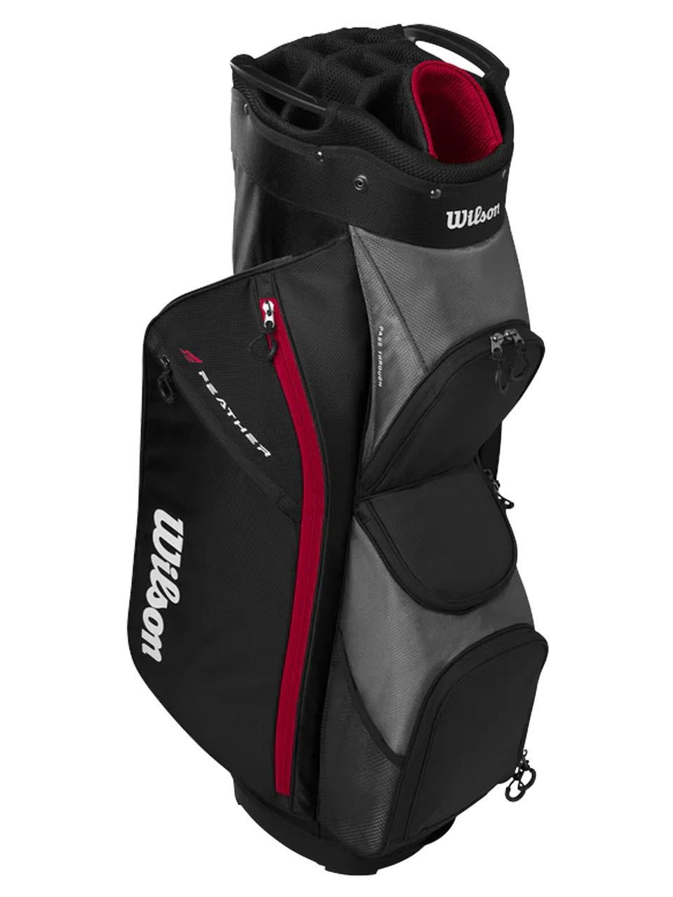 Wilson Feather cart bag, černo/šedo/červený