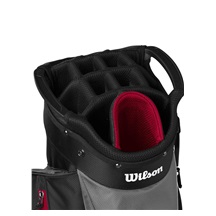 Wilson Feather cart bag, černo/šedo/červený