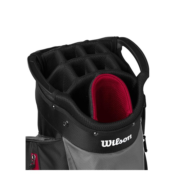 Wilson Feather cart bag, černo/šedo/červený