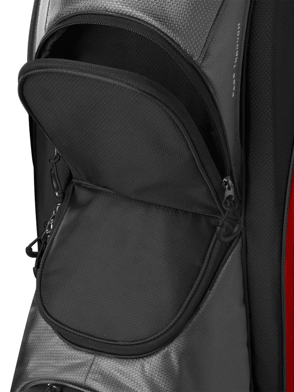 Wilson Feather cart bag, černo/šedo/červený