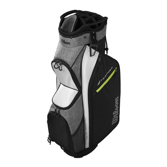 Wilson Feather cart bag, černo/šedo/bílý