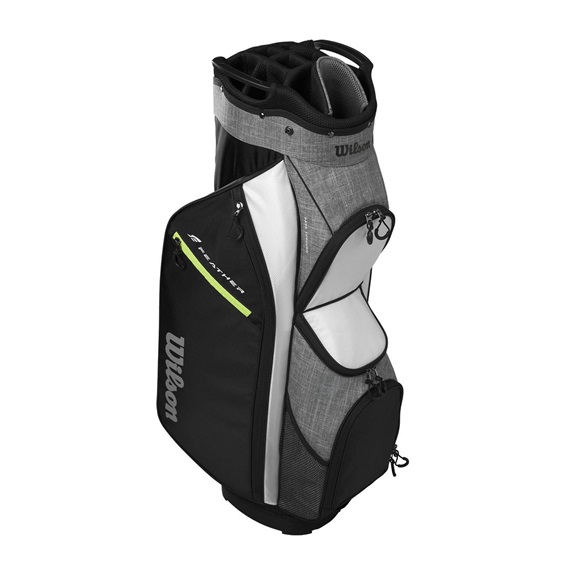Wilson Feather cart bag, černo/šedo/bílý