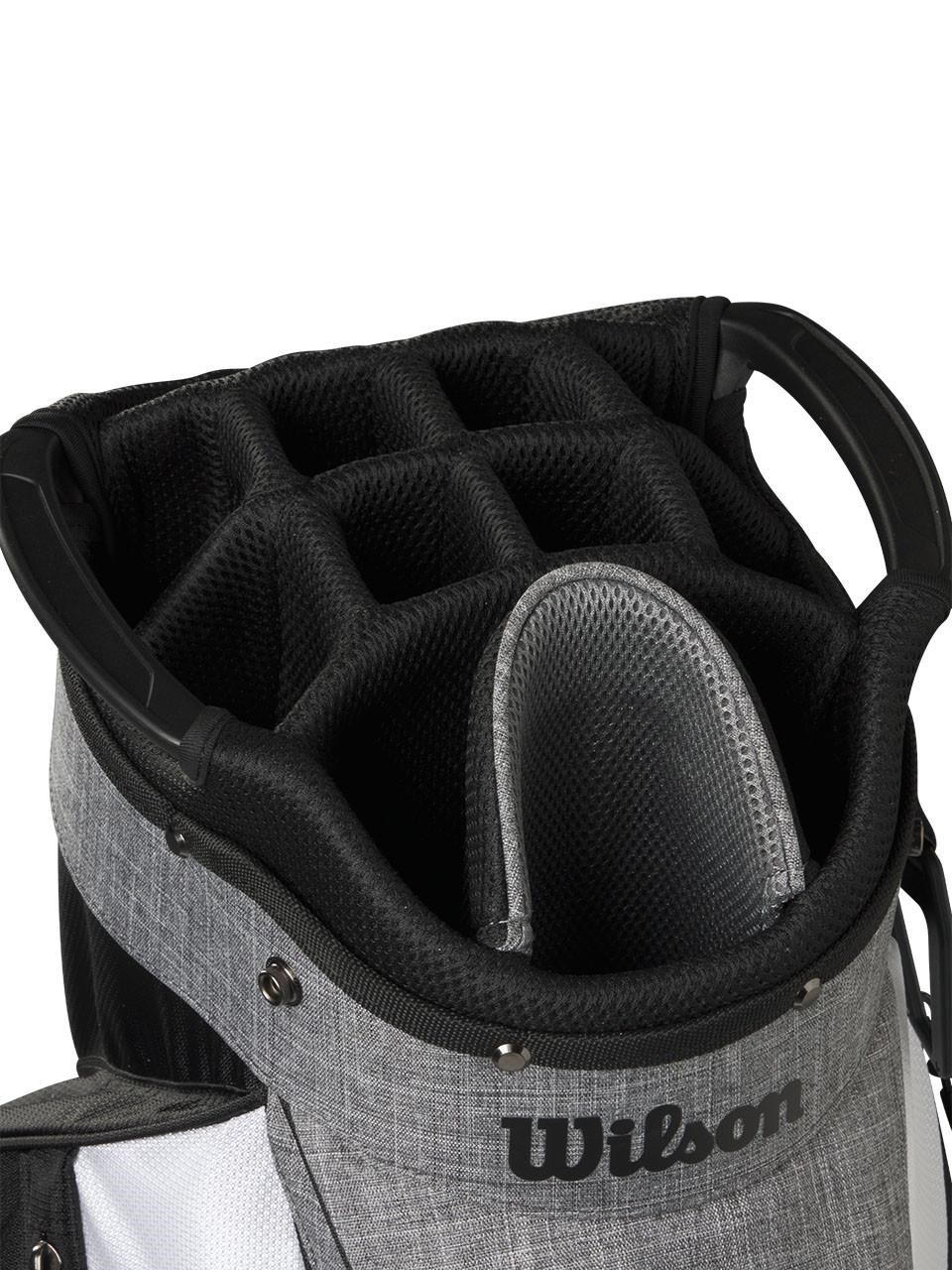 Wilson Feather cart bag, černo/šedo/bílý