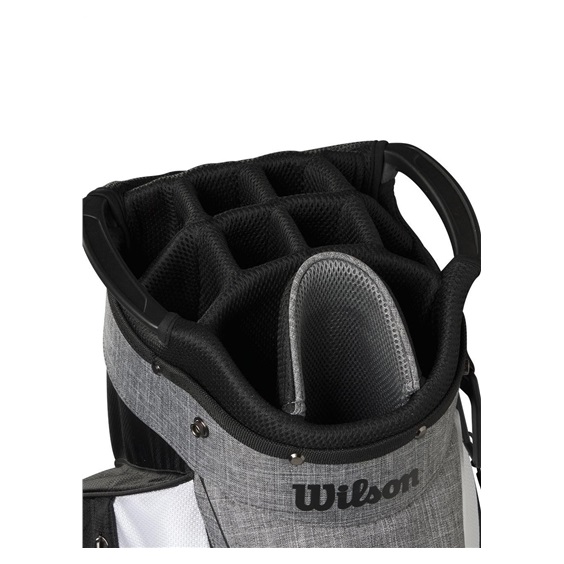 Wilson Feather cart bag, černo/šedo/bílý