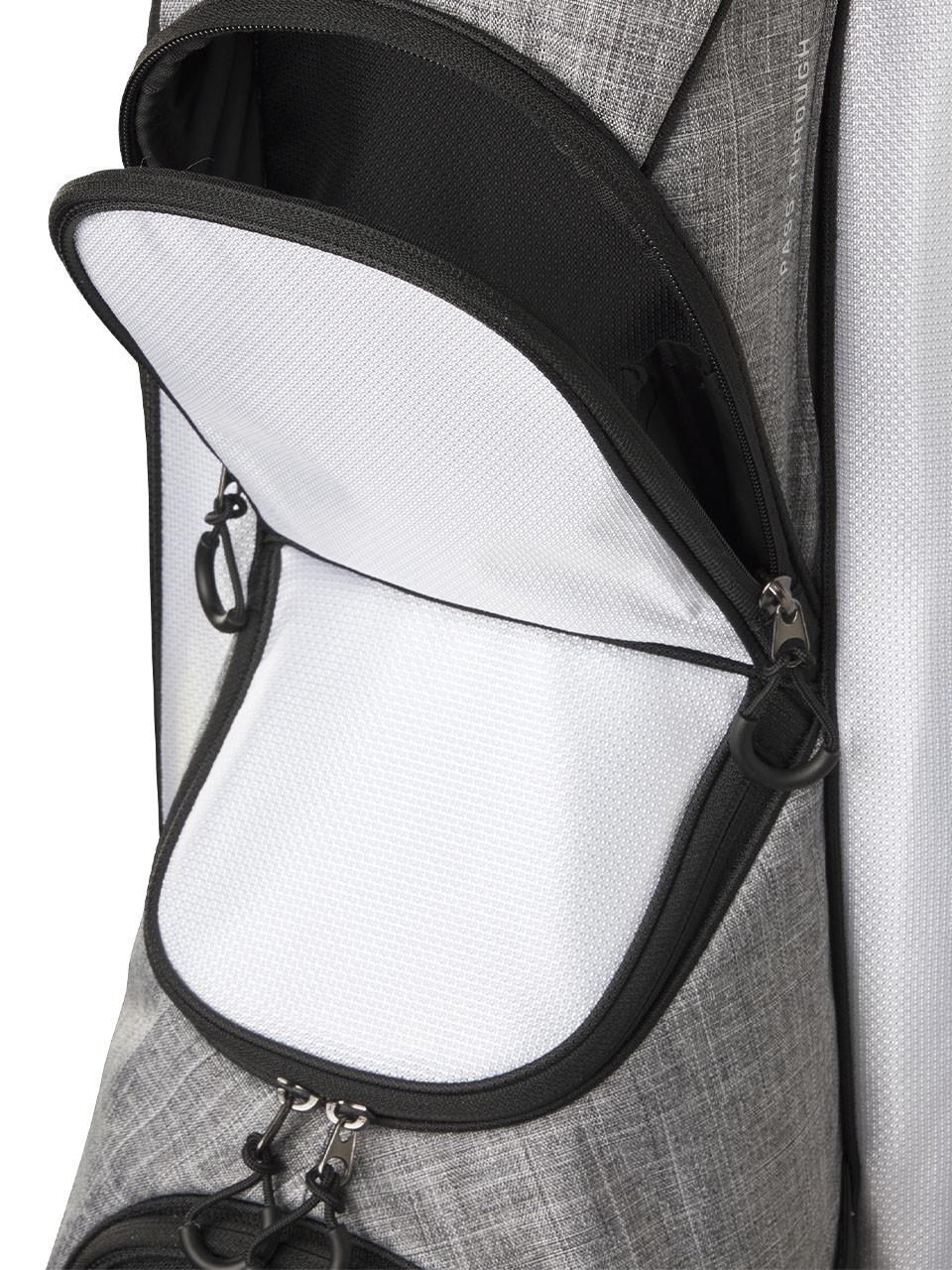 Wilson Feather cart bag, černo/šedo/bílý