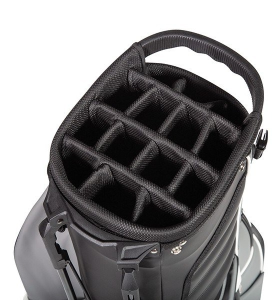 Jucad 2 in1 FIirst Class stand bag, černo/šedo/bílý