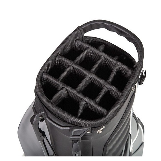 Jucad 2 in1 FIirst Class stand bag, černo/šedo/bílý