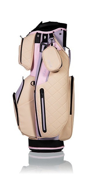 JuCad First Class cart bag, béžová/lila/růžová