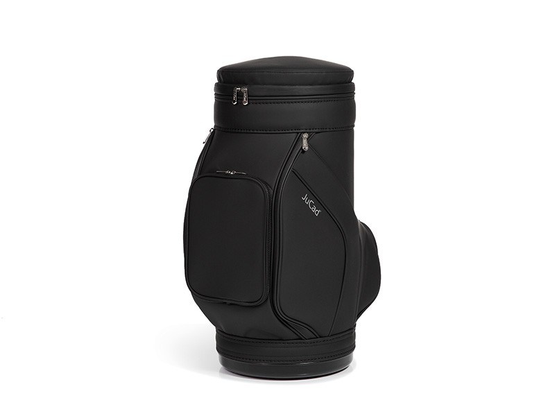 Jucad stool with cooler stolička s chladicím boxem na nápoje, černá